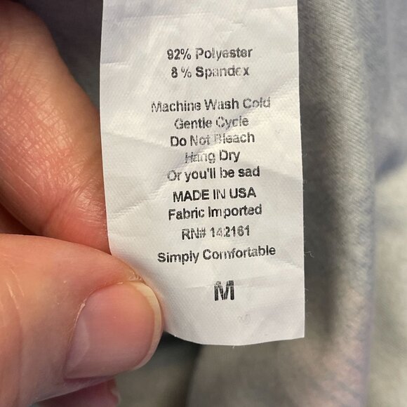 Lularoe Womens Butterfly Tunic Top Size M Green All Over Print Comfy Soft Irma - Picture 10 of 10